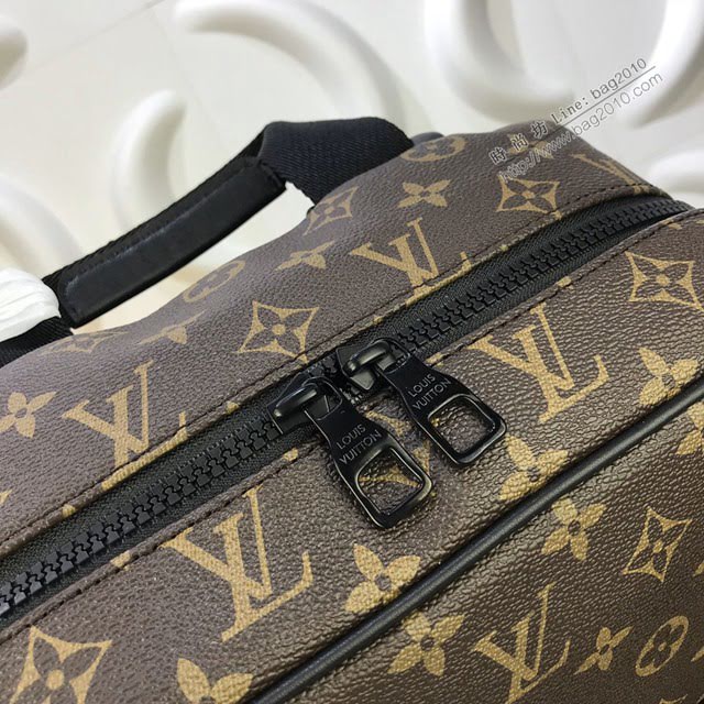 LV包包 LV新款雙肩包 M45335 LV老花配皮背包 LV男士新款後背包  ydh3716